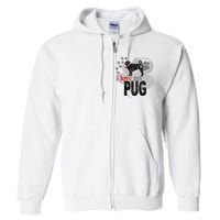 I Love My Pug - Dog Full Zip Hoodie