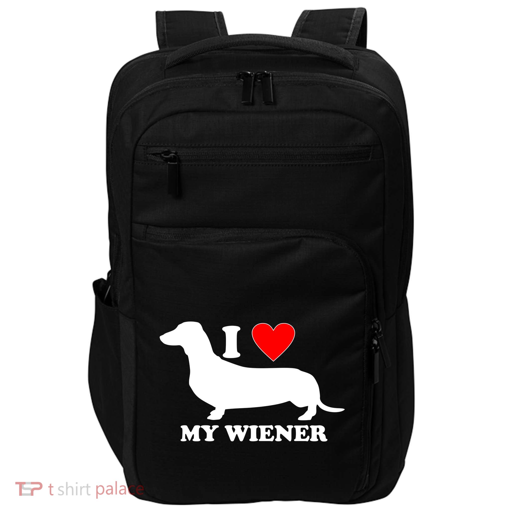 I Love My Wiener Impact Tech Backpack