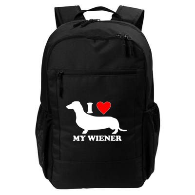 I Love My Wiener Daily Commute Backpack