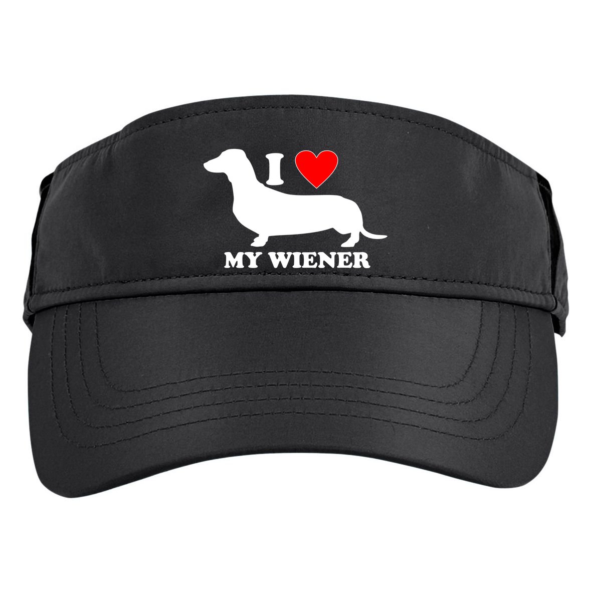 I Love My Wiener Adult Drive Performance Visor