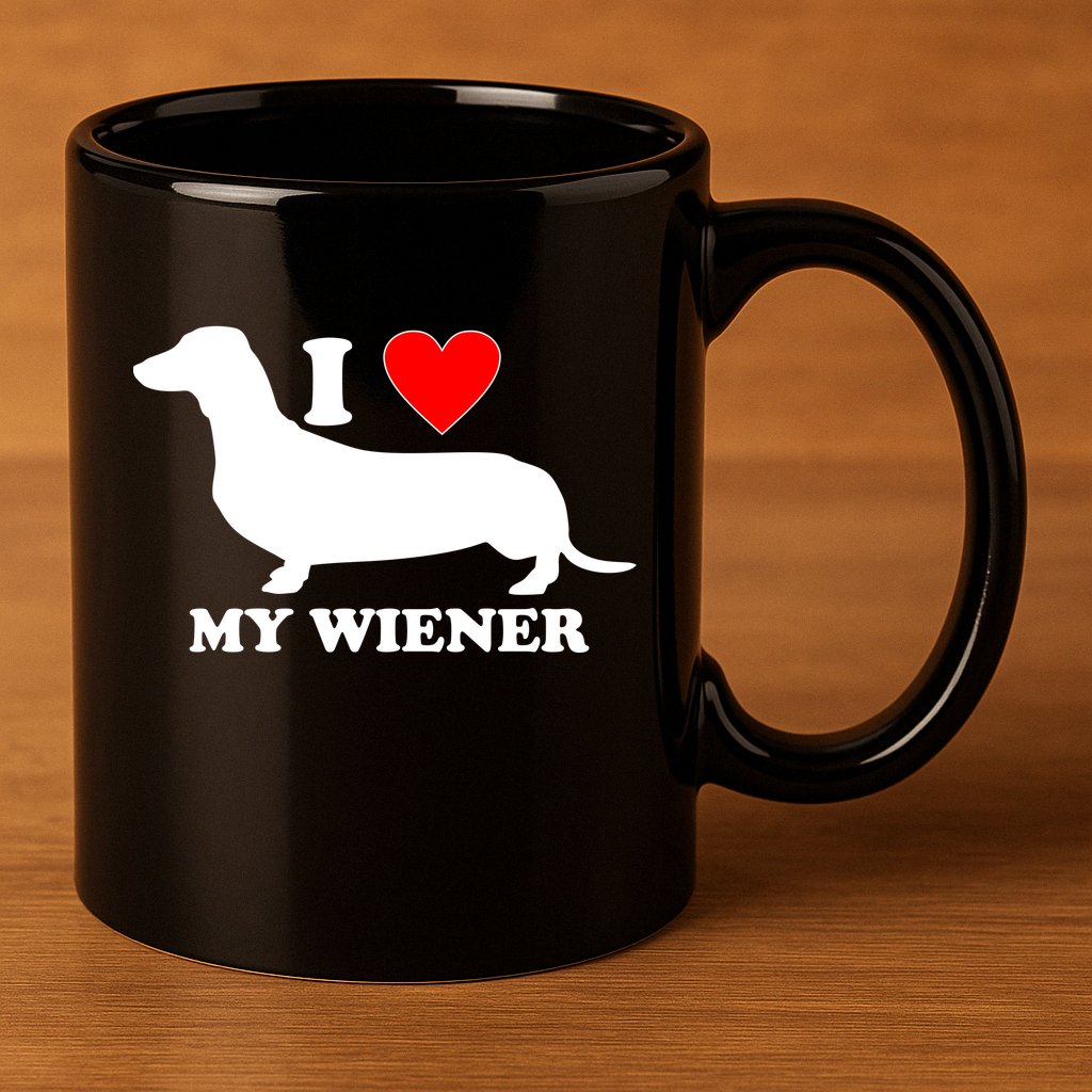 I Love My Wiener 11oz C Handle Ceramic Mug