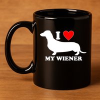 I Love My Wiener 11oz C Handle Ceramic Mug