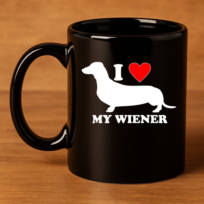 I Love My Wiener 11oz C Handle Ceramic Mug