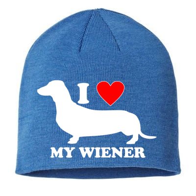 I Love My Wiener Sustainable Beanie