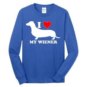 I Love My Wiener Tall Long Sleeve T-Shirt