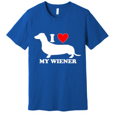 I Love My Wiener Premium T-Shirt