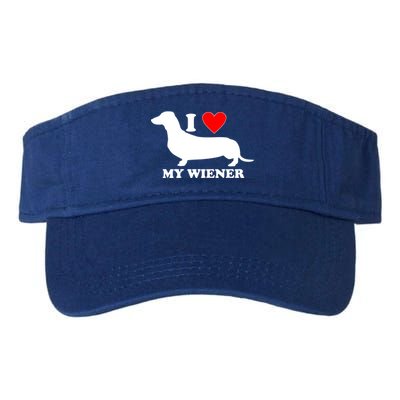 I Love My Wiener Valucap Bio-Washed Visor