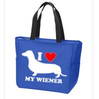 I Love My Wiener Zip Tote Bag