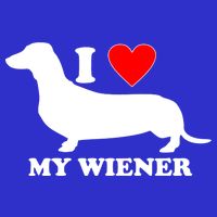 I Love My Wiener Zip Tote Bag