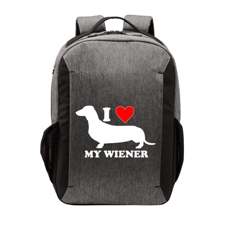 I Love My Wiener Vector Backpack