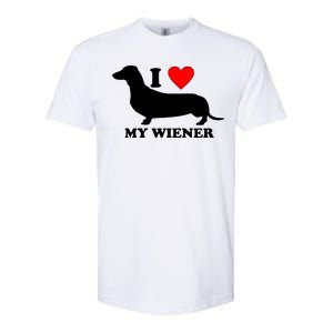 I Love My Wiener Softstyle CVC T-Shirt