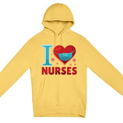 I Love Nurses Premium Pullover Hoodie