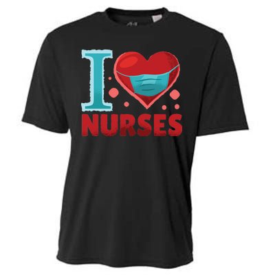 I Love Nurses Cooling Performance Crew T-Shirt