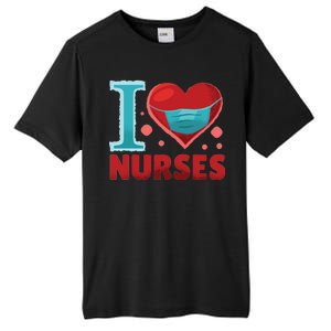 I Love Nurses Tall Fusion ChromaSoft Performance T-Shirt