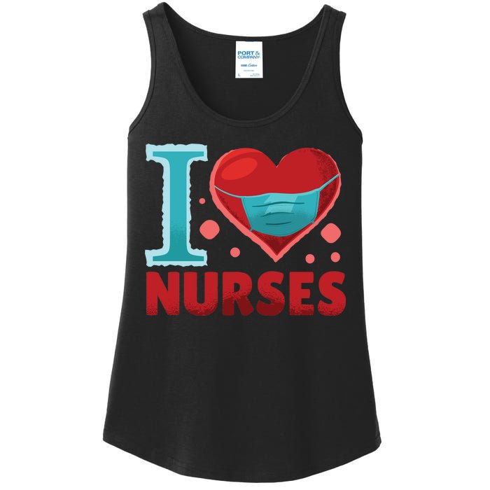 I Love Nurses Ladies Essential Tank