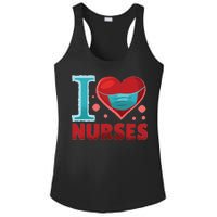 I Love Nurses Ladies PosiCharge Competitor Racerback Tank