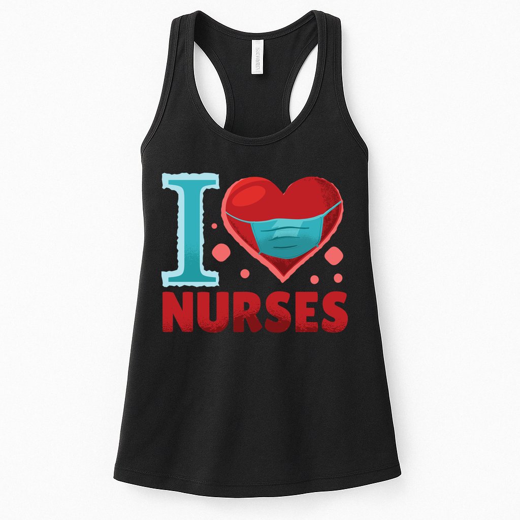 I Love Nurses Womens Tank Top
