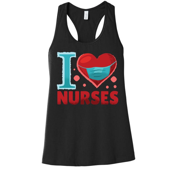 I Love Nurses Women's Racerback Tank