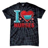 I Love Nurses Tie-Dye T-Shirt