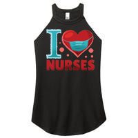 I Love Nurses Women's Perfect Tri Rocker Tank