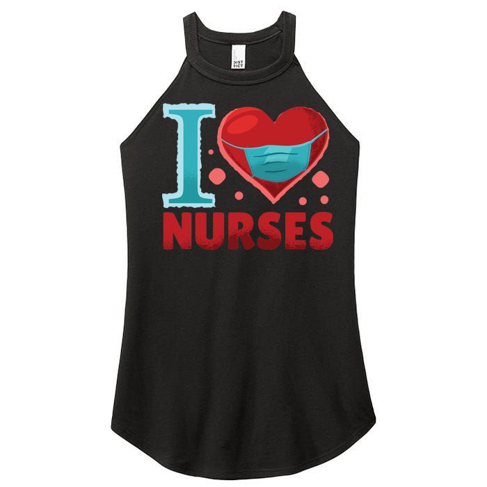 I Love Nurses Women's Perfect Tri Rocker Tank