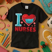 I Love Nurses Kids T-Shirt