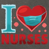 I Love Nurses Cotton Canvas Backpack