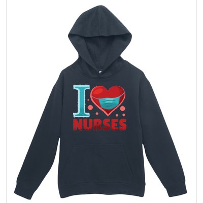 I Love Nurses Urban Pullover Hoodie