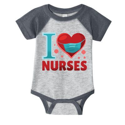 I Love Nurses Infant Baby Jersey Bodysuit