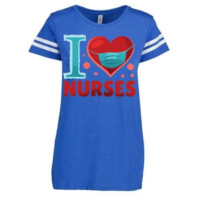 I Love Nurses Enza Ladies Jersey Football T-Shirt