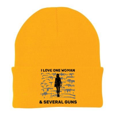 I Love One Woman and Several Guns Knit Cap Winter Beanie