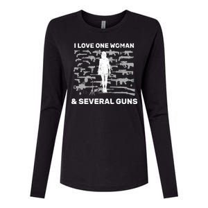 I Love One Woman and Several Guns Womens Cotton Relaxed Long Sleeve T-Shirt