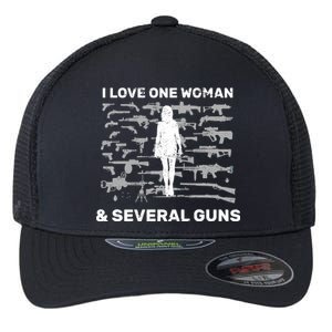 I Love One Woman and Several Guns Flexfit Unipanel Trucker Cap