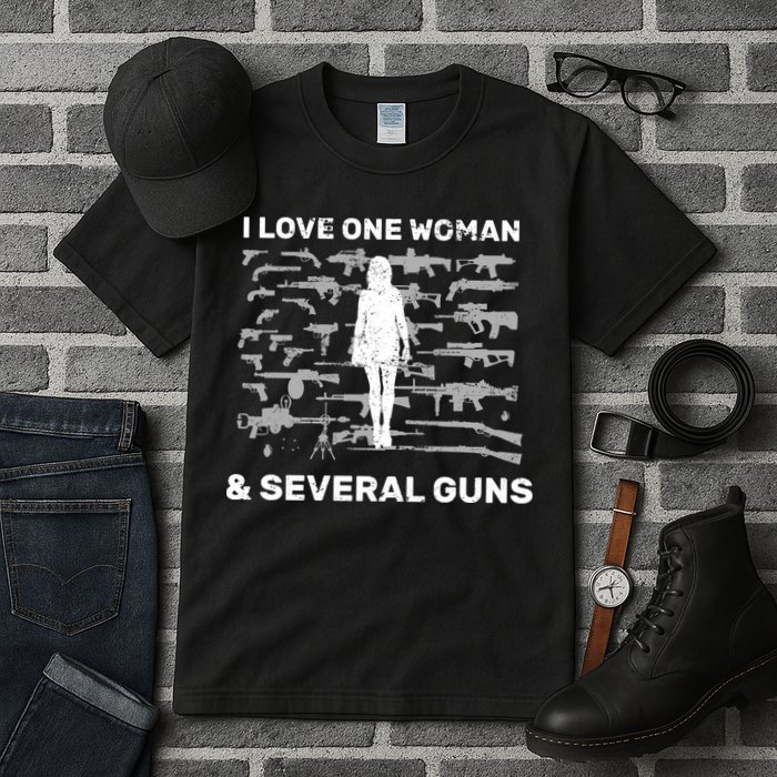 I Love One Woman and Several Guns Tall T-Shirt