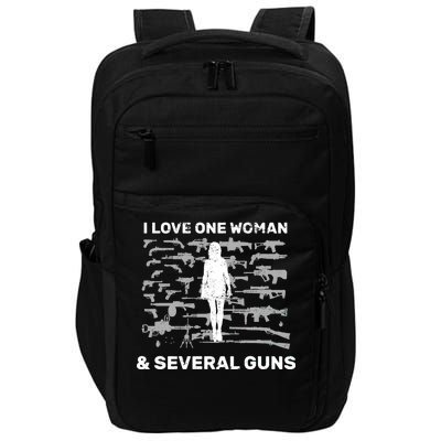 I Love One Woman and Several Guns Impact Tech Backpack