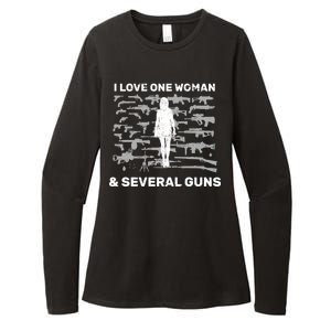 I Love One Woman and Several Guns Womens CVC Long Sleeve Shirt