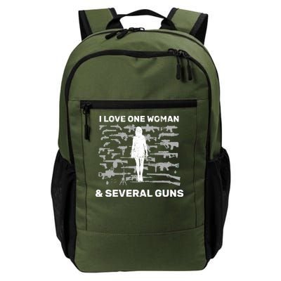 I Love One Woman and Several Guns Daily Commute Backpack