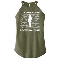 I Love One Woman and Several Guns Women's Perfect Tri Rocker Tank