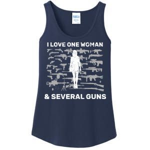 I Love One Woman and Several Guns Ladies Essential Tank