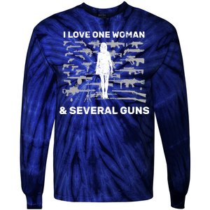 I Love One Woman and Several Guns Tie-Dye Long Sleeve Shirt