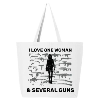 I Love One Woman and Several Guns 25L Jumbo Tote