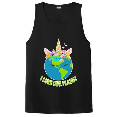 I Love Our Planet Earth Day Love PosiCharge Competitor Tank