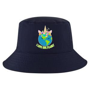 I Love Our Planet Earth Day Love Cool Comfort Performance Bucket Hat