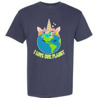 I Love Our Planet Earth Day Love Garment-Dyed Heavyweight T-Shirt