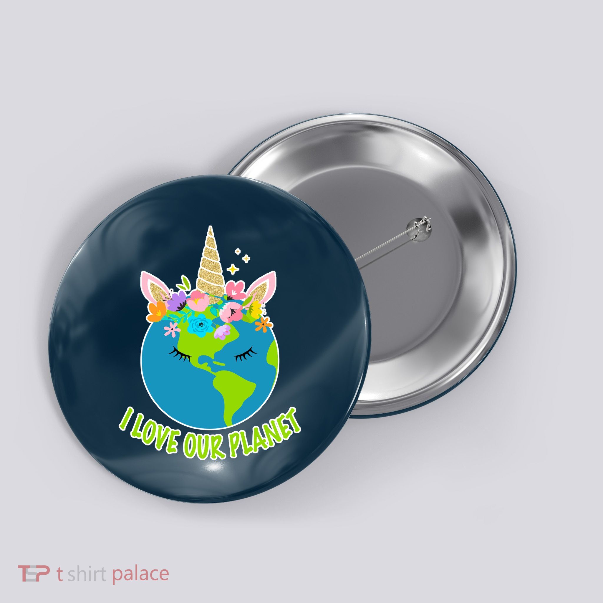 I Love Our Planet Earth Day Love Button