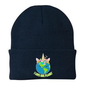 I Love Our Planet Earth Day Love Knit Cap Winter Beanie