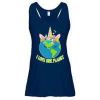 I Love Our Planet Earth Day Love Ladies Essential Flowy Tank