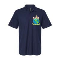 I Love Our Planet Earth Day Love Softstyle Adult Sport Polo