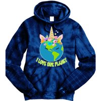 I Love Our Planet Earth Day Love Tie Dye Hoodie