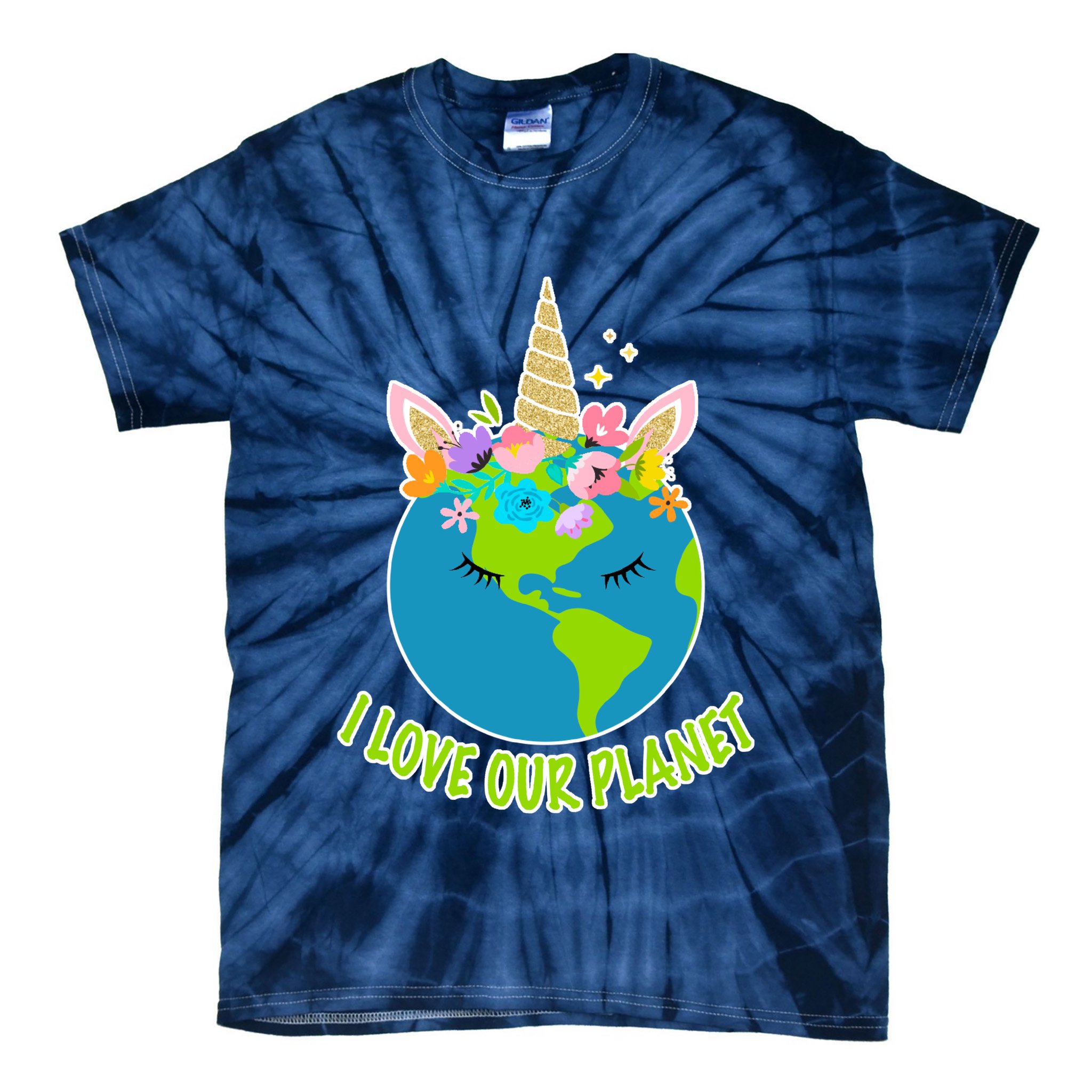 I Love Our Planet Earth Day Love Tie-Dye T-Shirt